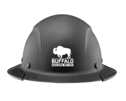 Image of Buffalo Construction DAX Carbon Fiber Full Brim Hardhat