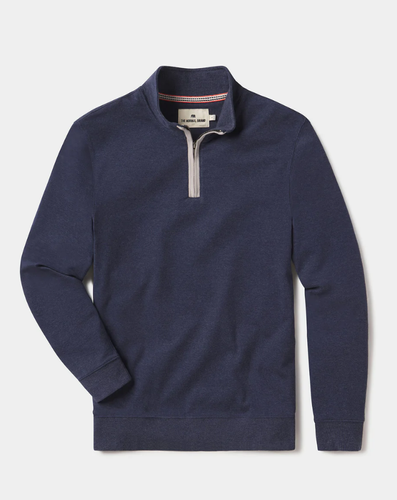 Puremeso Weekend Quarter Zip in Indigo Blue - F1PQZPUP image thumbnail
