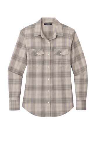 Port Authority Women's Long Sleeve Ombre Plaid Shirt LW672 image thumbnail