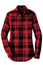 Image of Port Authority Women's Plaid Flannel Tunic . LW668