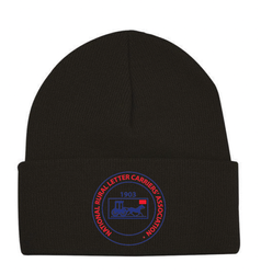 Image of Black Beanie - Blue/Red Logo