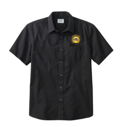 Image of LL Bean Men's Everyday Wrinkle-Free Shirt - Black - Short Sleeve