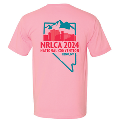 Image of 2024 National Convention T-Shirt - Pink - Full Color