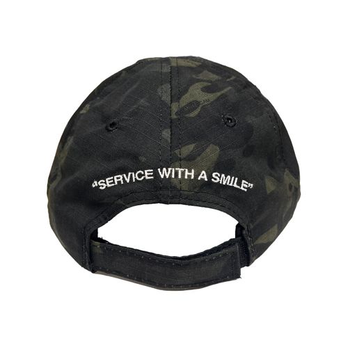 Baseball Hat - Black Multicam w/ Flag image thumbnail