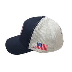 Image of Baseball Hat - Navy w/ White Mesh
