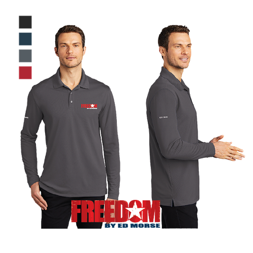 EMA Freedom Unisex Long Sleeve Polo  image thumbnail