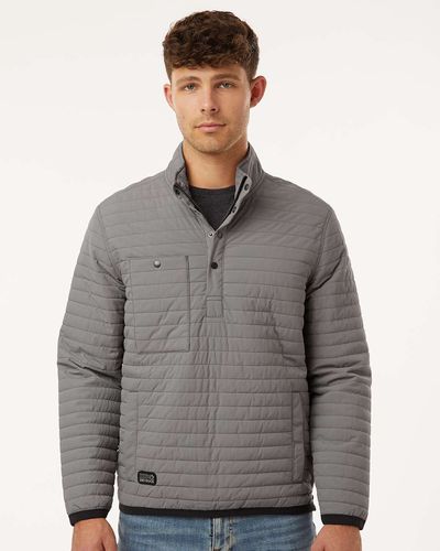 SLA-DRI DUCK Men's Keystone Quilted Pullover - 5303 - Black image thumbnail