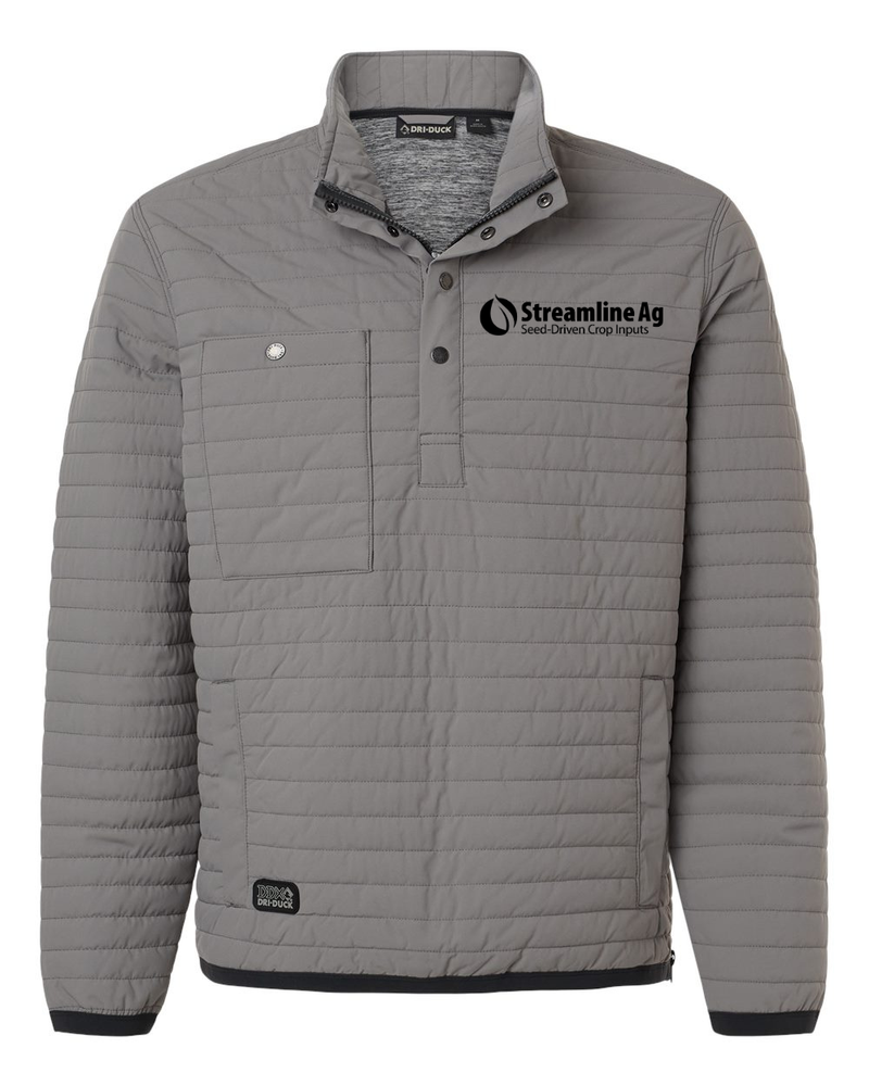 SLA-DRI DUCK Men's Keystone Quilted Pullover - 5303 - Black primary image