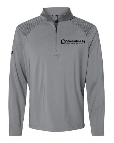 SLA-Adidas Men's Ultimate365 Lightweight Shoulder Stripe 1/4 Pullover - A520 - Black image thumbnail
