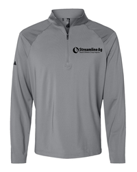 Image of SLA-Adidas Men's Ultimate365 Lightweight Shoulder Stripe 1/4 Pullover - A520 - Black