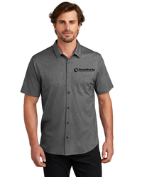 Image of SLA-OGIO Extend Short Sleeve Button-Up OG160 - Black
