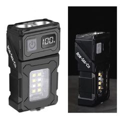 Image of RSC-COB LED Digital Display Strong Light Magnetic Flashlight
