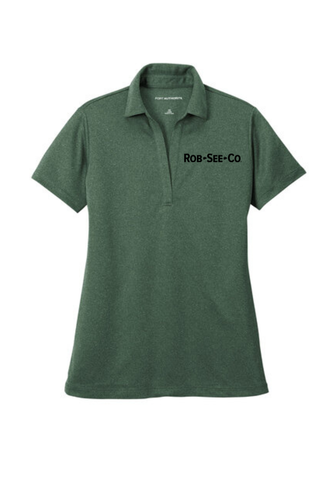 RSC-Port Authority Women's Heathered Silk Touch Performance Polo - LK542 - Black image thumbnail