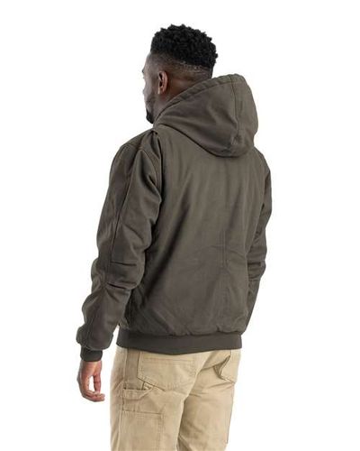 SLA- Berne Washed Cotton Duck Hooded Jacket - HJ375 - White image thumbnail