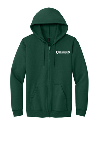 SLA-Gildan® - Heavy Blend™ Full-Zip Hooded Sweatshirt 18600 - White image thumbnail