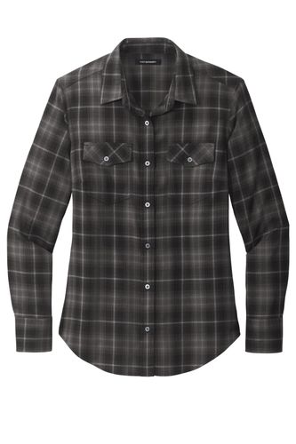 Port Authority Women's Long Sleeve Ombre Plaid Shirt LW672 image thumbnail