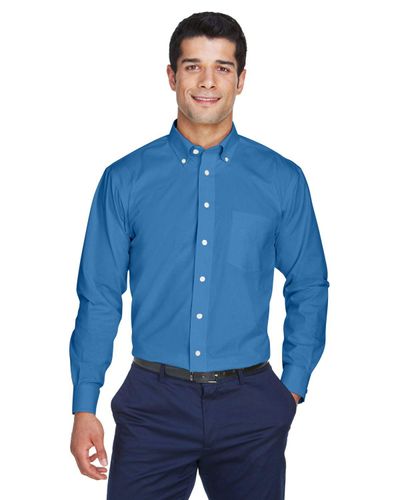 Devon & Jones - Men's Crown Collection® Solid Oxford Woven Shirt image thumbnail