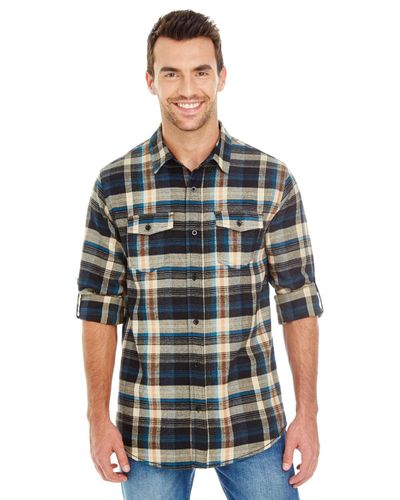 Burnside - Men's Plaid Flannel Shirt image thumbnail