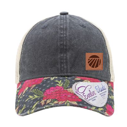 Infinity Her Women's Printed Visor with Mesh Back Cap with Patch image thumbnail