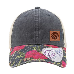 Image of Infinity Her Women's Printed Visor with Mesh Back Cap with Patch