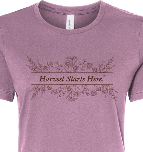 BELLA+CANVAS Women’s Relaxed Jersey Short Sleeve Tee "Harvest Starts Here" image thumbnail