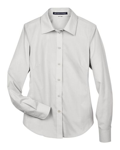 Women's Crown Collection® Broadcloth Woven Dress Shirt - D620W image thumbnail