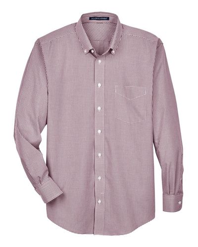 Men's Crown Collection® Gingham Check Woven Dress Shirt - D640 image thumbnail