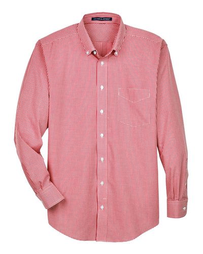 Men's Crown Collection® Gingham Check Woven Dress Shirt - D640 image thumbnail