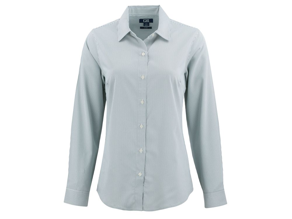 Cutter & Buck Skyline Epic Confidence Recycled Pinstripe Womens Long Sleeve Dress Shirt primary image