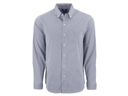 Cutter & Buck Skyline Epic Confidence Recycled Gingham Mens Long Sleeve Dress Shirt image thumbnail