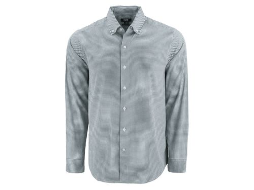 Cutter & Buck Skyline Epic Confidence Recycled Gingham Mens Long Sleeve Dress Shirt image thumbnail