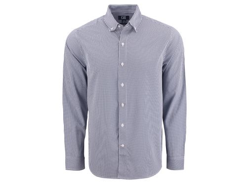 Cutter & Buck Skyline Epic Confidence Recycled Gingham Mens Long Sleeve Dress Shirt image thumbnail
