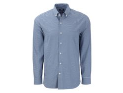 Image of Cutter & Buck Skyline Epic Confidence Recycled Gingham Mens Long Sleeve Dress Shirt