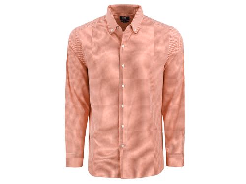 Cutter & Buck Skyline Epic Confidence Recycled Gingham Mens Long Sleeve Dress Shirt image thumbnail