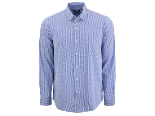 Cutter & Buck Skyline Epic Confidence Recycled Gingham Mens Long Sleeve Dress Shirt image thumbnail
