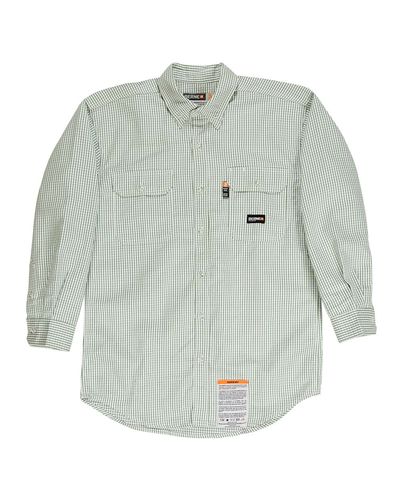 Men's Flame-Resistant Down Plaid Work Shirt - FRSH21 image thumbnail