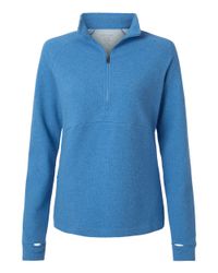 Image of Women's Spirit Textured Quarter-Zip Pullover - NE725W