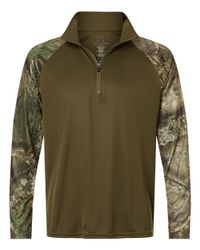 Image of Unisex Realtree® Performance Colorblocked Quarter-Zip Pullover - RT5703