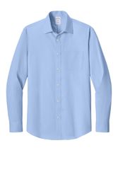 Image of Brooks Brothers Wrinkle-Free Stretch Pinpoint Spread Collar Shirt BB18012
