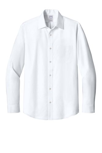 Brooks Brothers Wrinkle-Free Stretch Pinpoint Spread Collar Shirt BB18012 image thumbnail