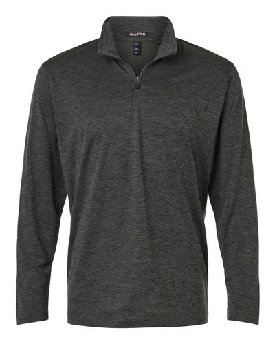 Men's Pro-Lock Performance Mélange Quarter-Zip Pullover - 4HM700 image thumbnail