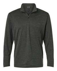 Image of Men's Pro-Lock Performance Mélange Quarter-Zip Pullover - 4HM700
