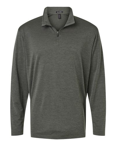Men's Pro-Lock Performance Mélange Quarter-Zip Pullover - 4HM700 image thumbnail
