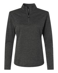 Image of Women's Pro-Lock Performance Mélange Quarter-Zip Pullover - 4HM70L