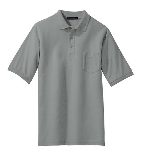 Port Authority Silk Touch Polo with Pocket. K500P image thumbnail