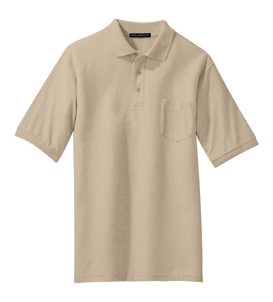 Port Authority Silk Touch Polo with Pocket. K500P primary image