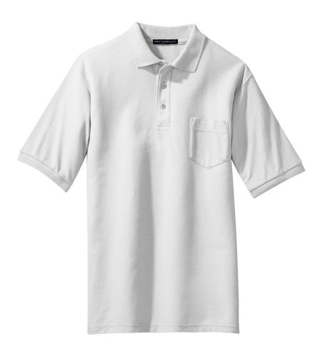 Port Authority Silk Touch Polo with Pocket. K500P image thumbnail