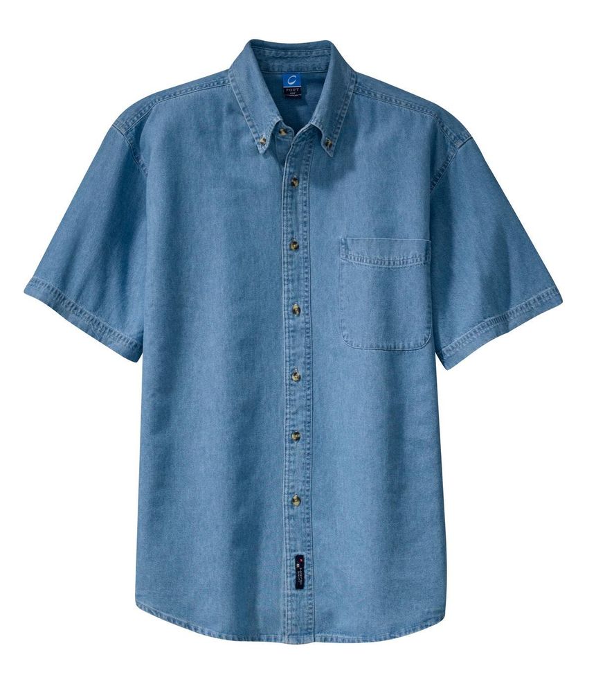 Port & Company - Short Sleeve Value Denim Shirt. SP11 primary image