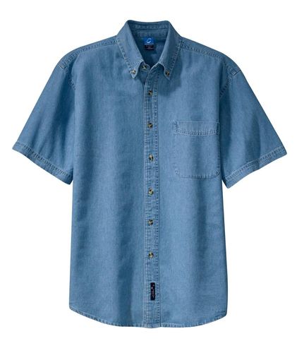 Port & Company - Short Sleeve Value Denim Shirt. SP11 image thumbnail Port & Company - Short Sleeve Value Denim Shirt. SP11 image thumbnail