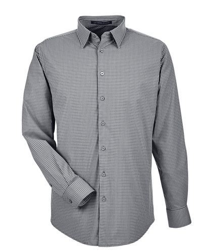 CrownLux Performance™ Men's Tonal Mini Check Shirt image thumbnail